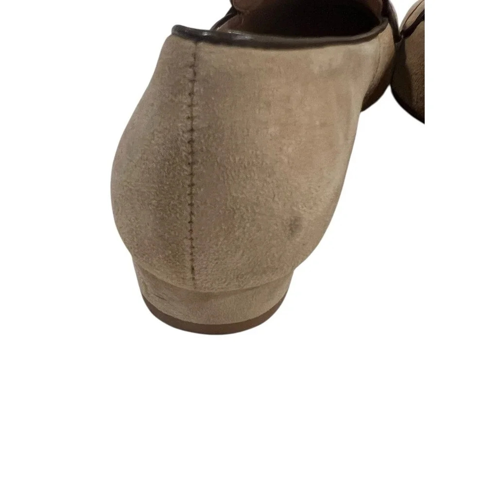 Talbots JANE BOW LOAFERS RIBBON Suede Cream Preppy‎ 6 M Women's